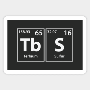 Tbs (Tb-S) Periodic Elements Spelling Sticker